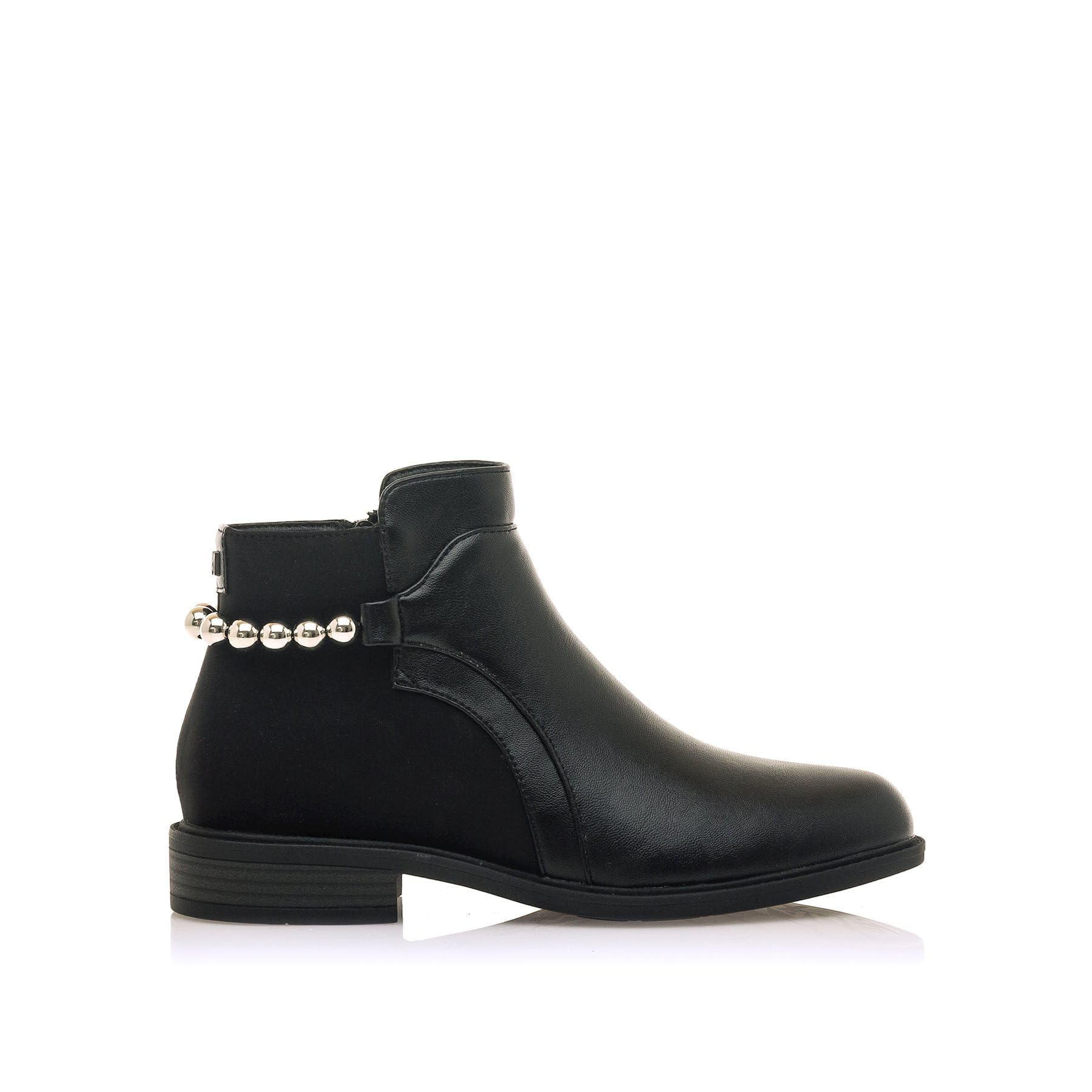 Maria Mare Women's Flat Ankle Boots 63416 Women's Casual Flat Ankle Boots, Black/White, 5 UK