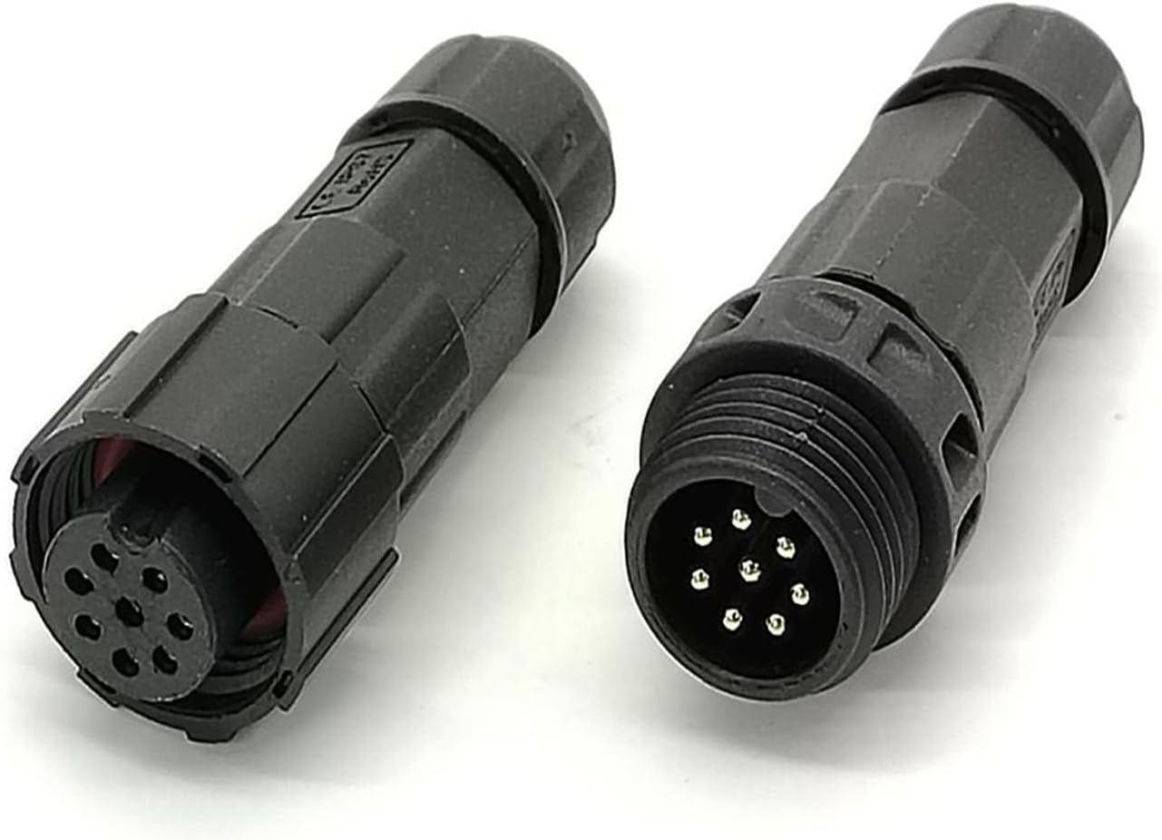 M16 Waterproof LED Power Connector IP68 8 Pin Male Female Plug Welding Electrical Wire Connector