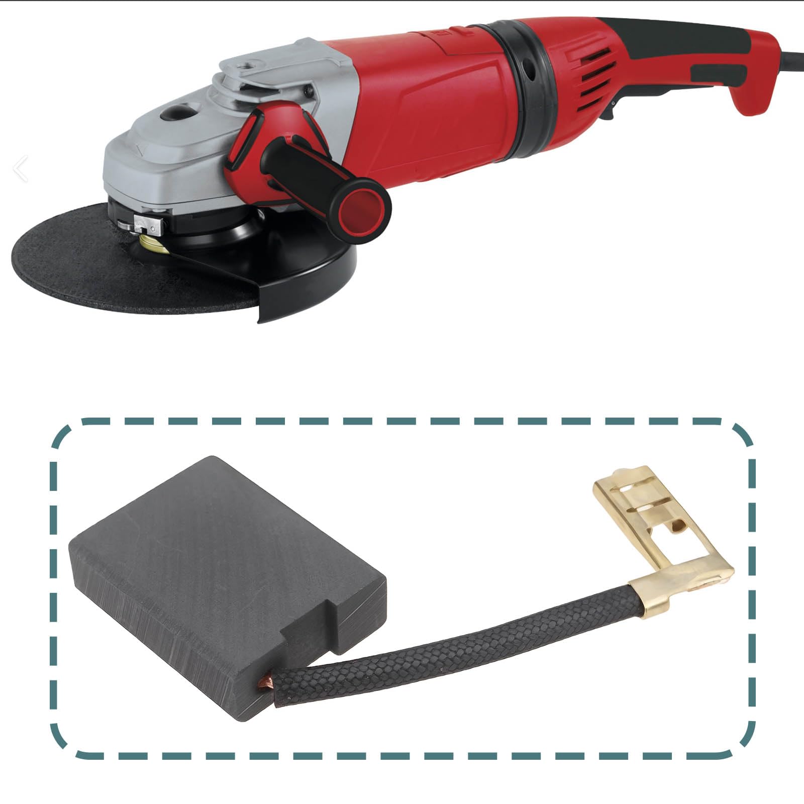 EMSea Balais de Charbon 6x16x20 mm Compatible Milwaukee AG22-230 AGV22-230 AGV22-230DMS AGV22-180E AG 22-18