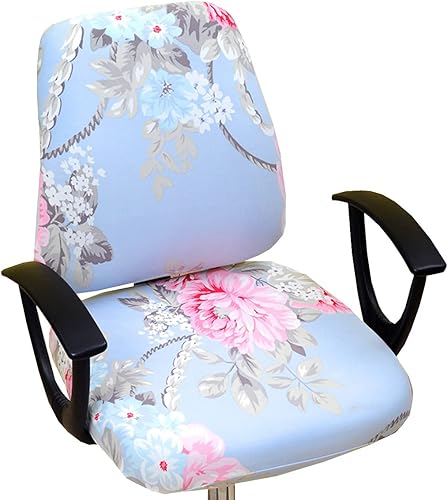 Miniatura 5 de Funda para silla de oficina de computadora, funda universal protectora y elástica para silla giratoria (N)
