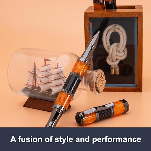 Miniatura 8 de MONTEVERDE USA Regatta Sport - Bolígrafo roller (naranja) - Exquisito bolígrafo de lujo para hombres y mujeres, perfecto para oficina, negocios,