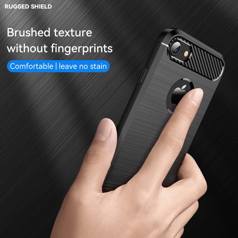 Image of Basic Case for iPhone 7, iPhone 8 (Carbon Fibre Black)