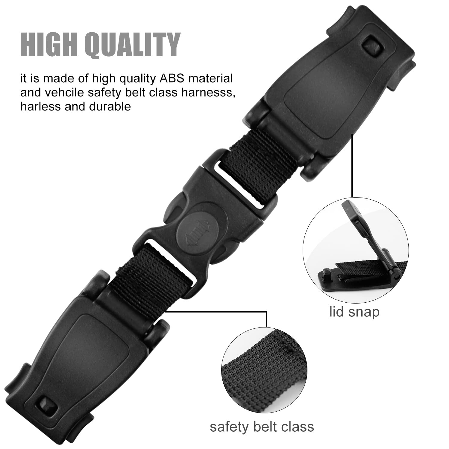 Clip Di Sicurezza Per Seggiolino Auto Bambino - 2 Pezzi, Regolabile, Anti-Apertura - Foto 4