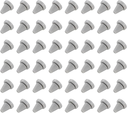 uxcell 100 boquillas de repuesto para cabezal de ducha, boquilla de silicona, boquilla de rociador, punta redonda, piezas de reparación de cabezal