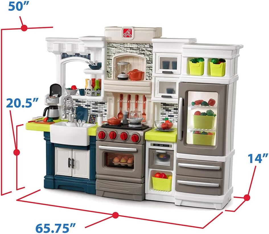 Elegant Edge Kids Kitchen Playset with Lights and Sounds