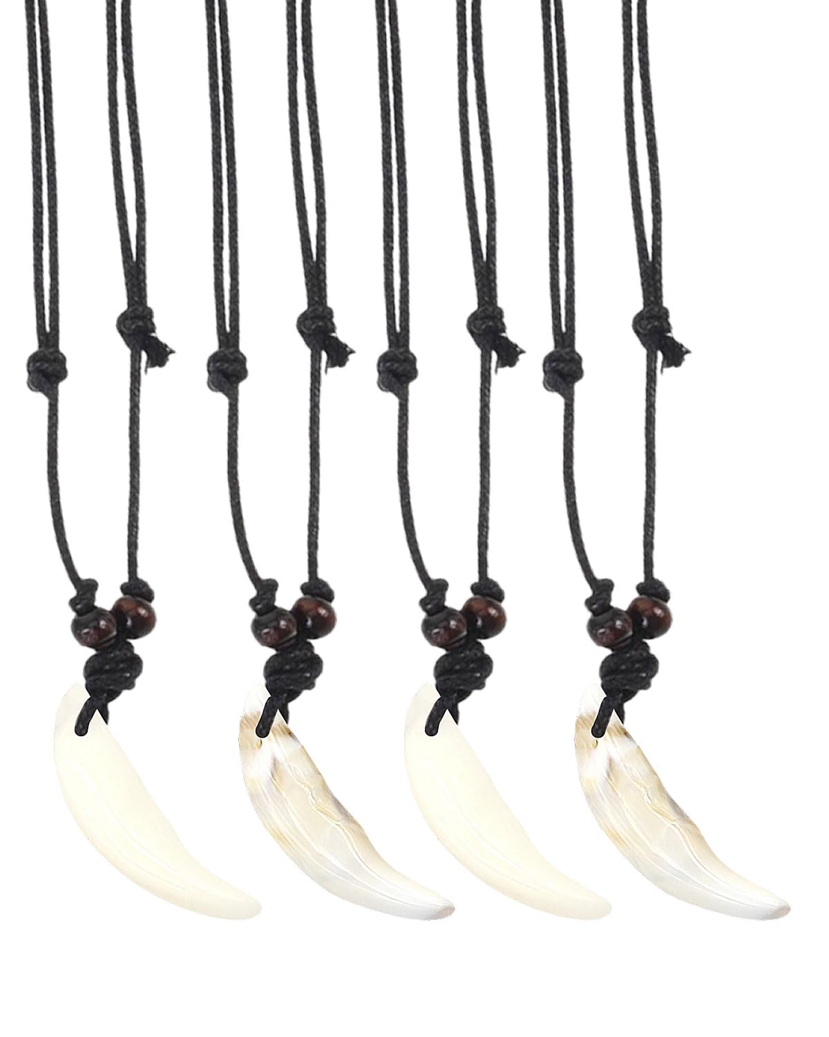 4PCS colgante diente de tiburon，collar surfero hombre Collar de cuero para hombre, diente, tabla de surf, punta de flecha, colgante de colmillo estilo surfista australiano, para hombres