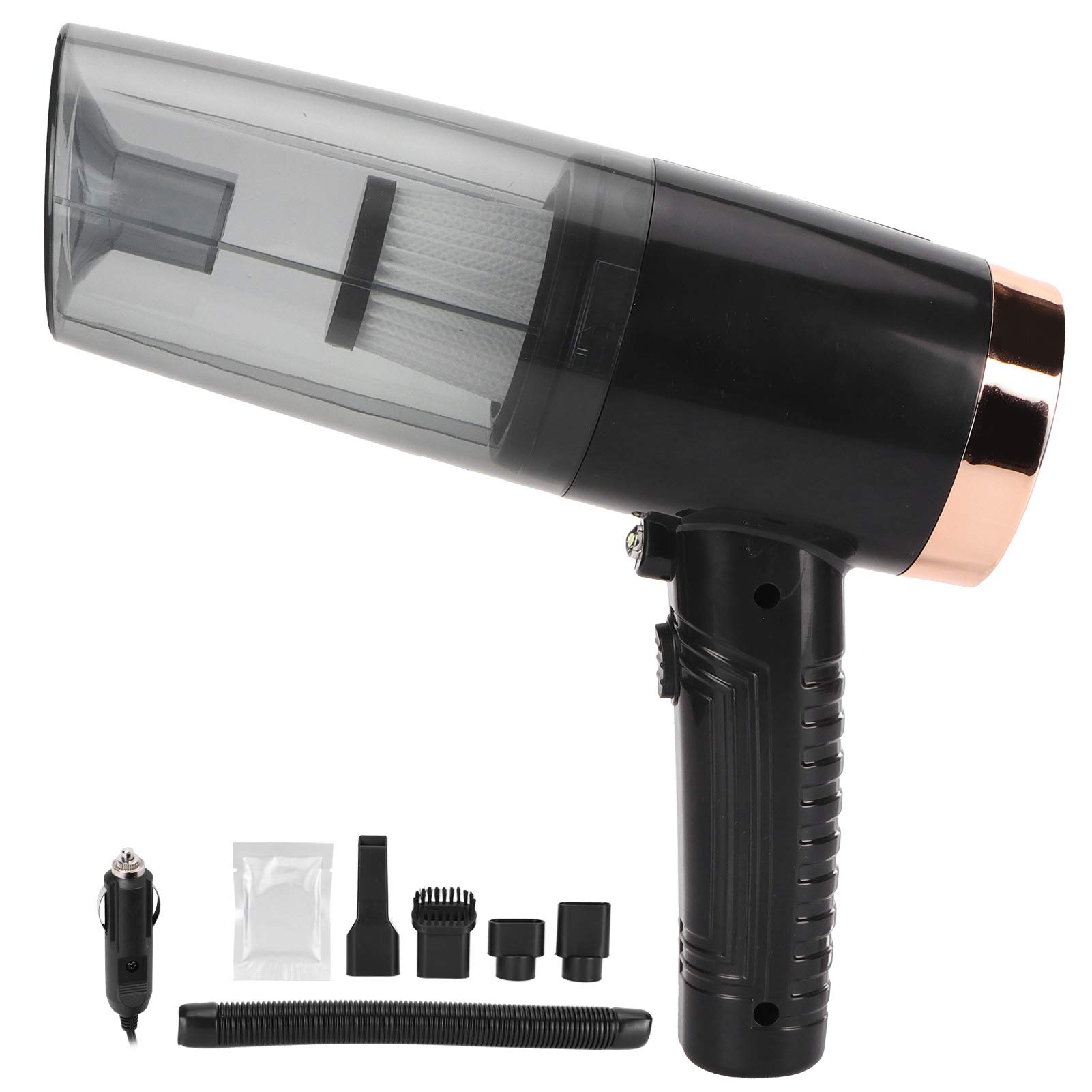 Aspirateur de voiture allume-cigare 12V portable avec moteur 120W puissant pour poussière de voiture