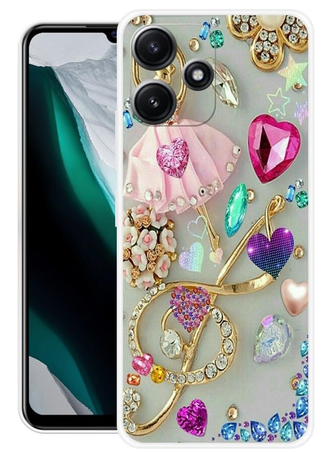 Image of Looy Mobile Cover for Xiaomi Redmi 12 5G Mobile Back Cover - Silver Grey