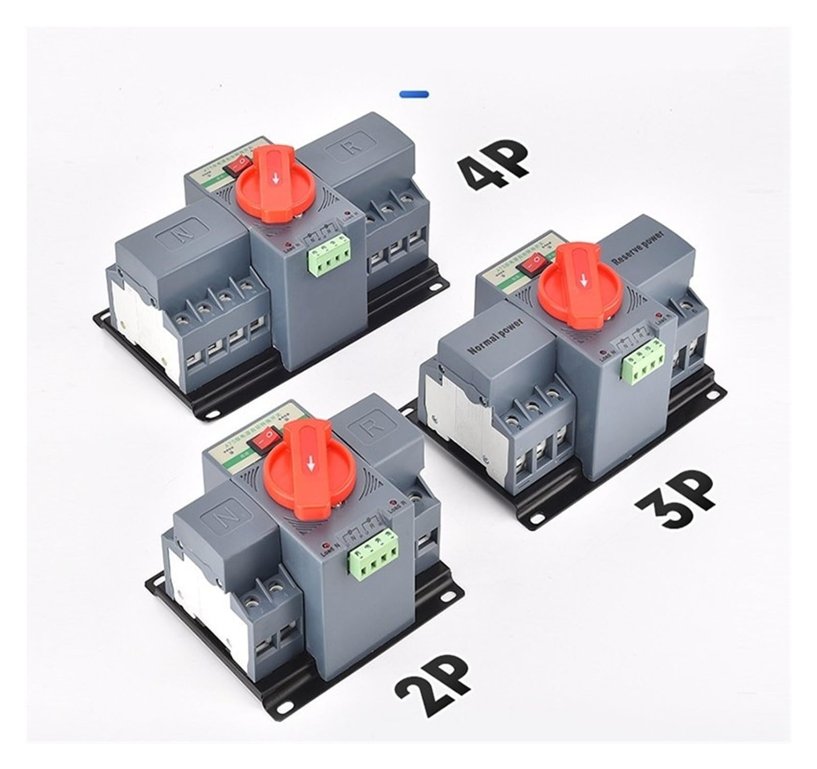 Interruptor de transferencia automática Convertidor de potencia 2P4P del interruptor de transferencia automática de doble potencia clase CB(WFQ2-63/2P)