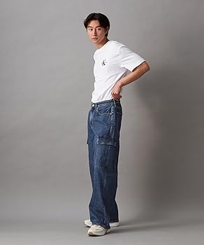 Amazon | (カルバンクライン) CALVIN KLEIN 90S ルーズカーゴ ジーンズ