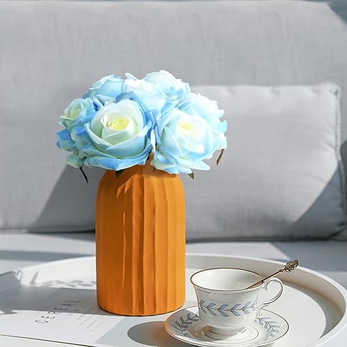 Miniatura 72 de Eyamumo Flores falsas, rosas artificiales de seda sintética al tacto real para decoración de bricolaje, fiesta de boda, decoración de oficina