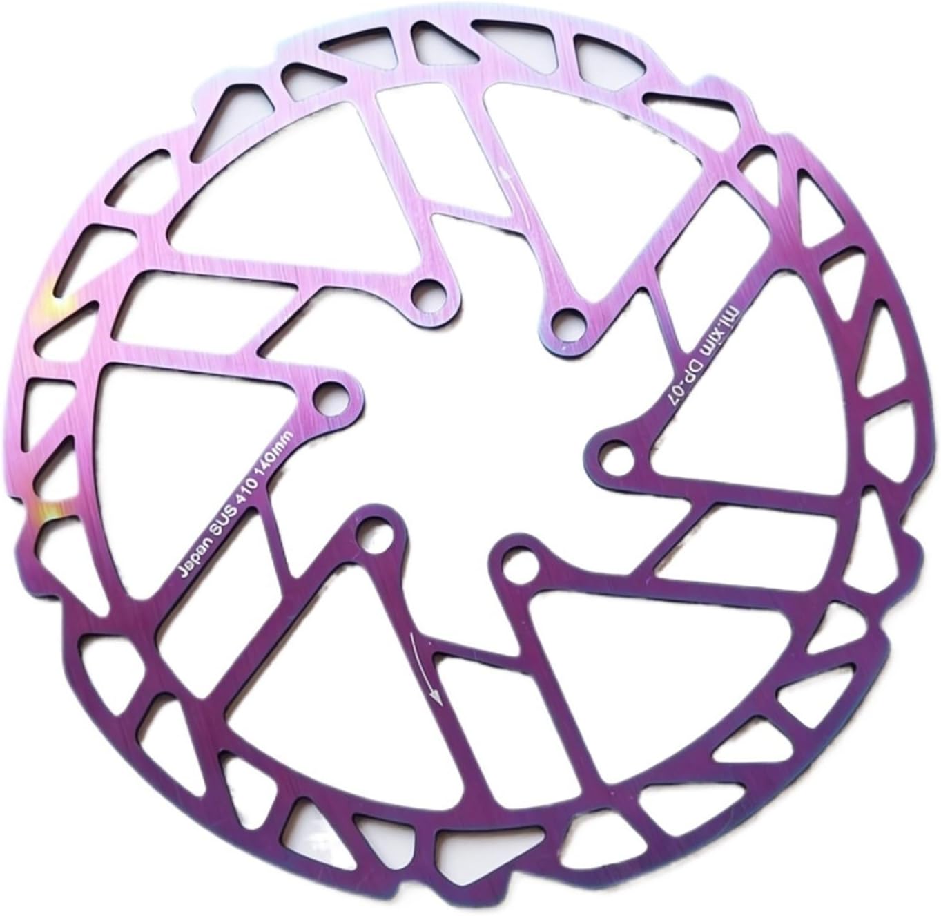 Super-light Rainbow Bicycle Hydraulic Disc Brake Rotor, 140mm 6 Bolts for MTB & Road Racing Bike