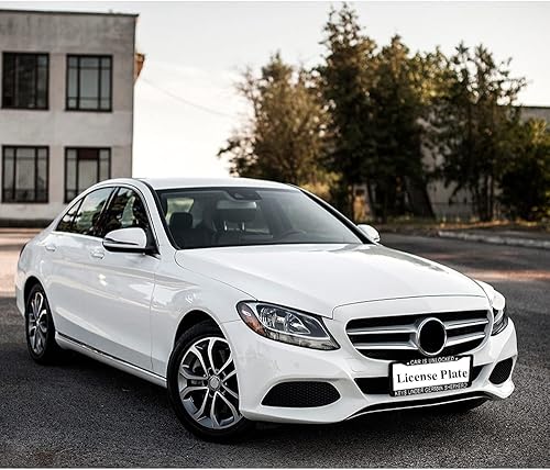 Miniatura 4 de oFloral Marco de matrícula de aleación de aluminio para automóvil con pastor alemán, aplicable a las normas de Estados Unidos, marco de metal para