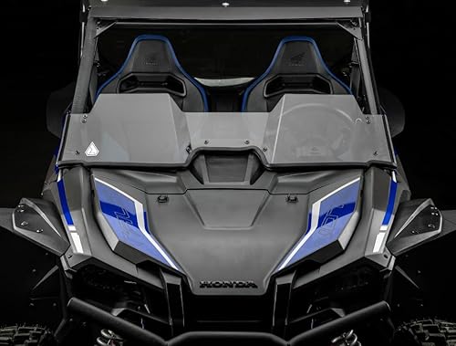 Miniatura 4 de SuperATV Assault Industries Medio parabrisas para Honda Talon 1000R 2019+, 1000X, 2020+ 1000x-4, hecho de policarbonato de 1/4 de pulgada, 250 veces