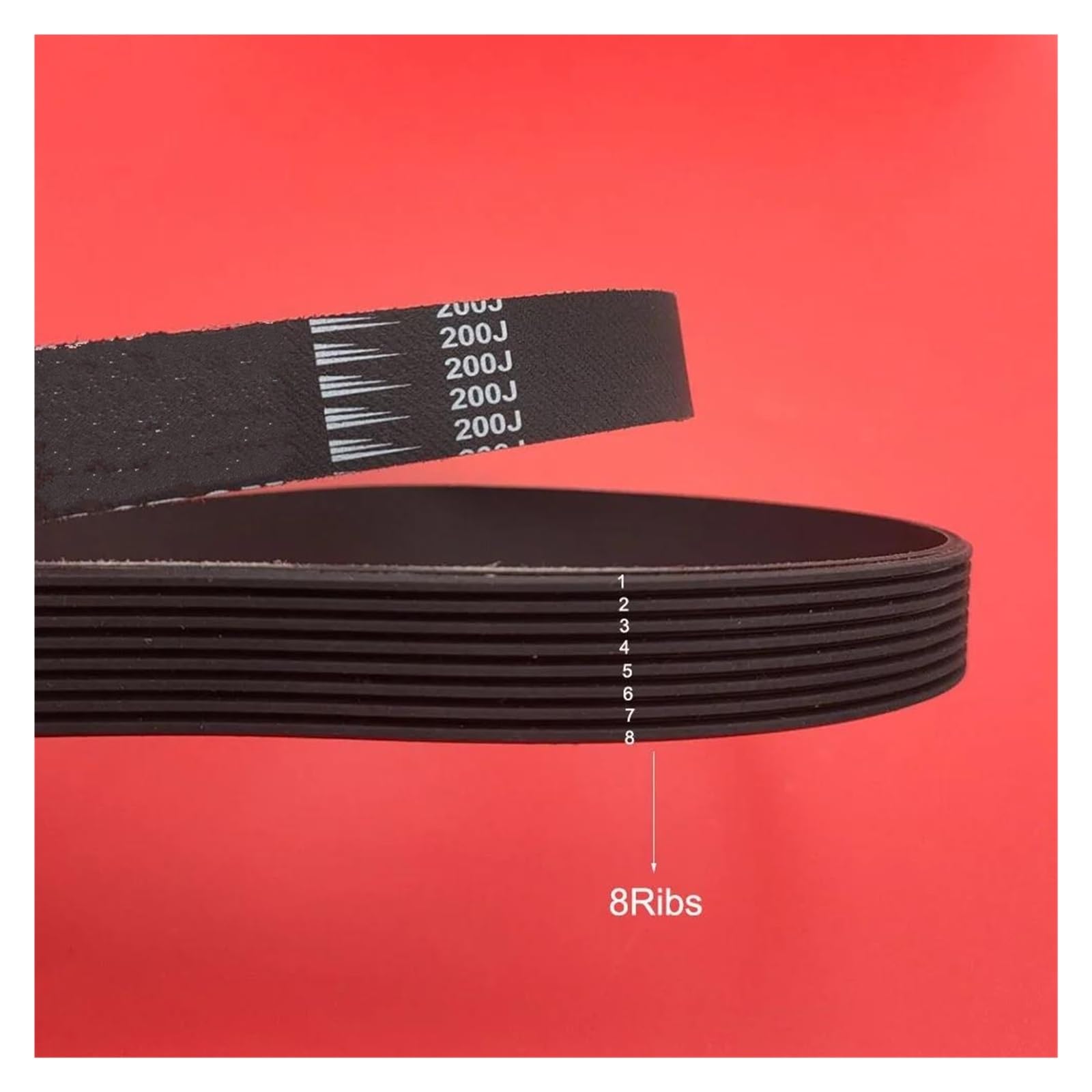 Transmissieriem 1 STKS Loopband Riem Aandrijfriem PJ508/200J 8 Ribben