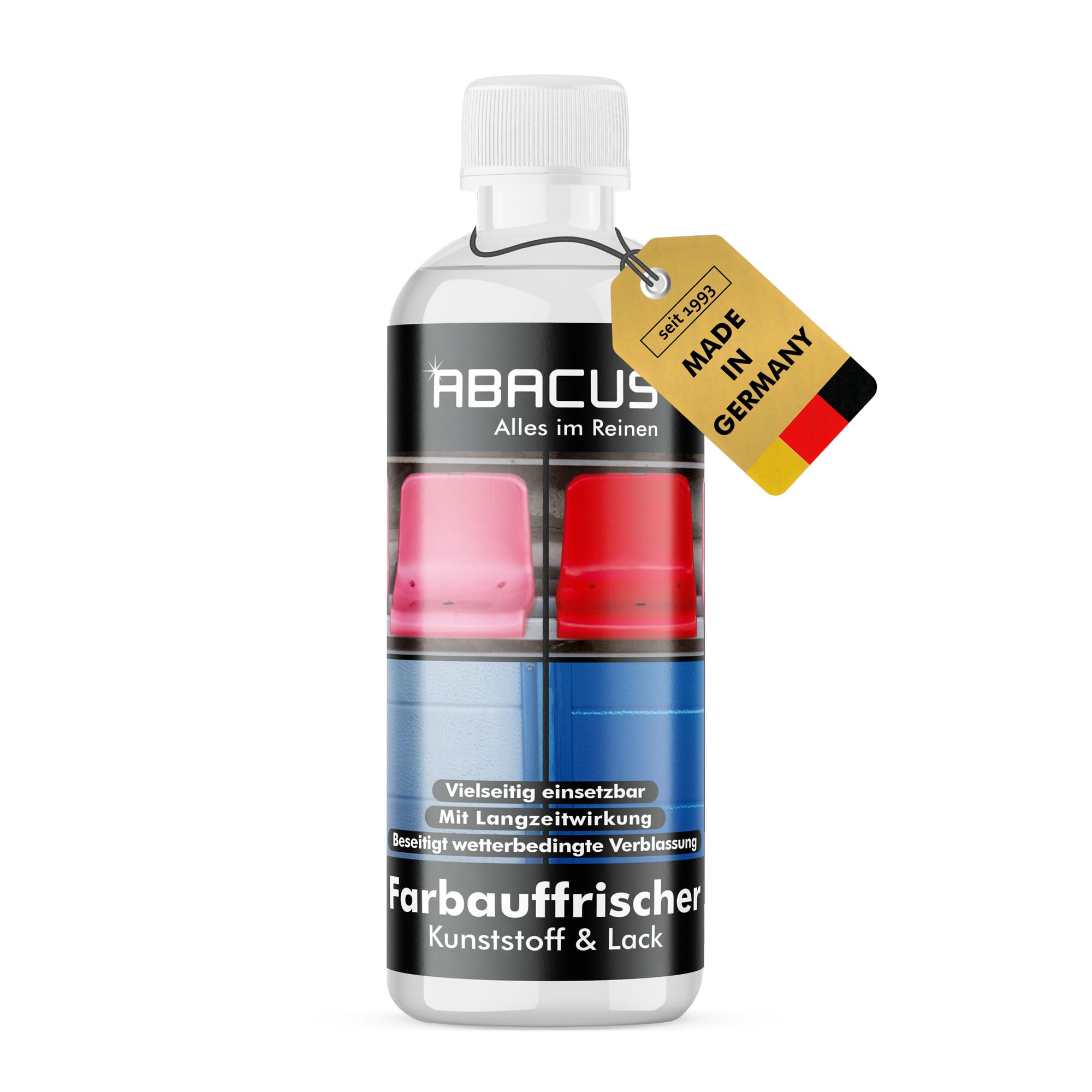 ABACUS® Farbauffrischer, Farbauffrischung, Farb-Auffrischer, Kunststoff-Aufbereitung, Kunststoffpflege, Lackpflege – Farbauffrischer 300 ml