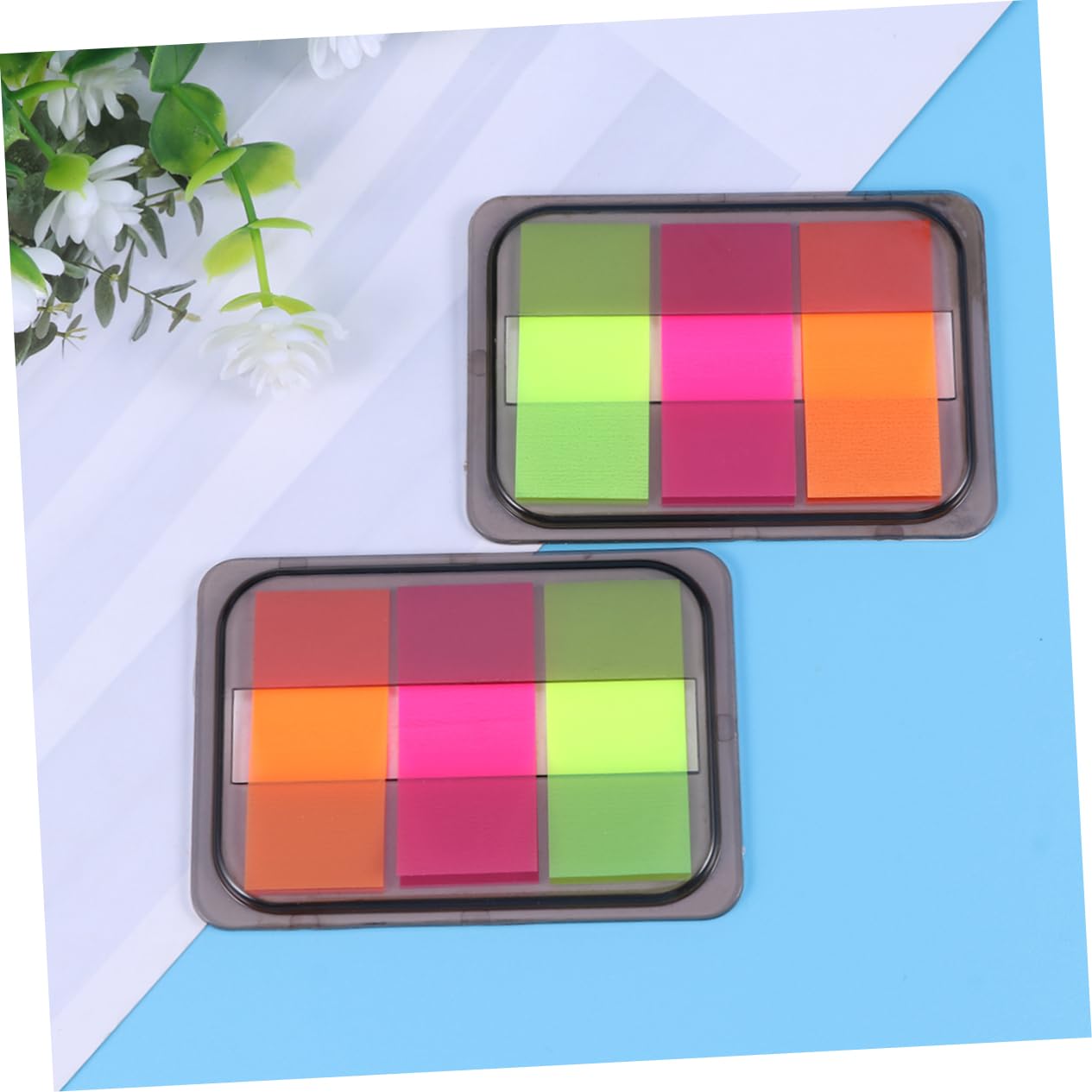 SHINEOFI 30packungen Neuer Titel Neon Haftnotizen Selbstklebende Markierungsfahnen Für Büro Und Zuhause Bunte Pet Notizen Zum Beschriften Für Seitenmarkierung Und Dokumente