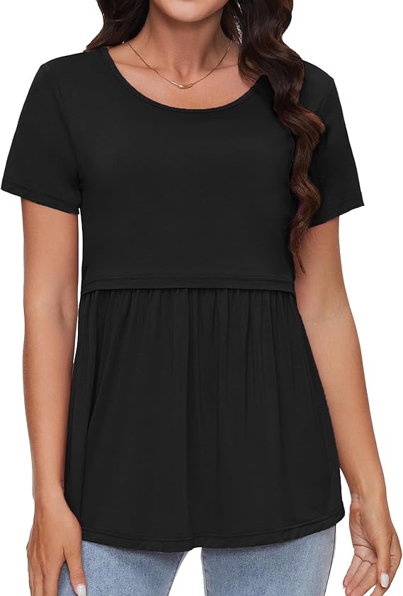 Cotone Bio Maglia Lunga Premaman Canottiere Donna Cotone Boob