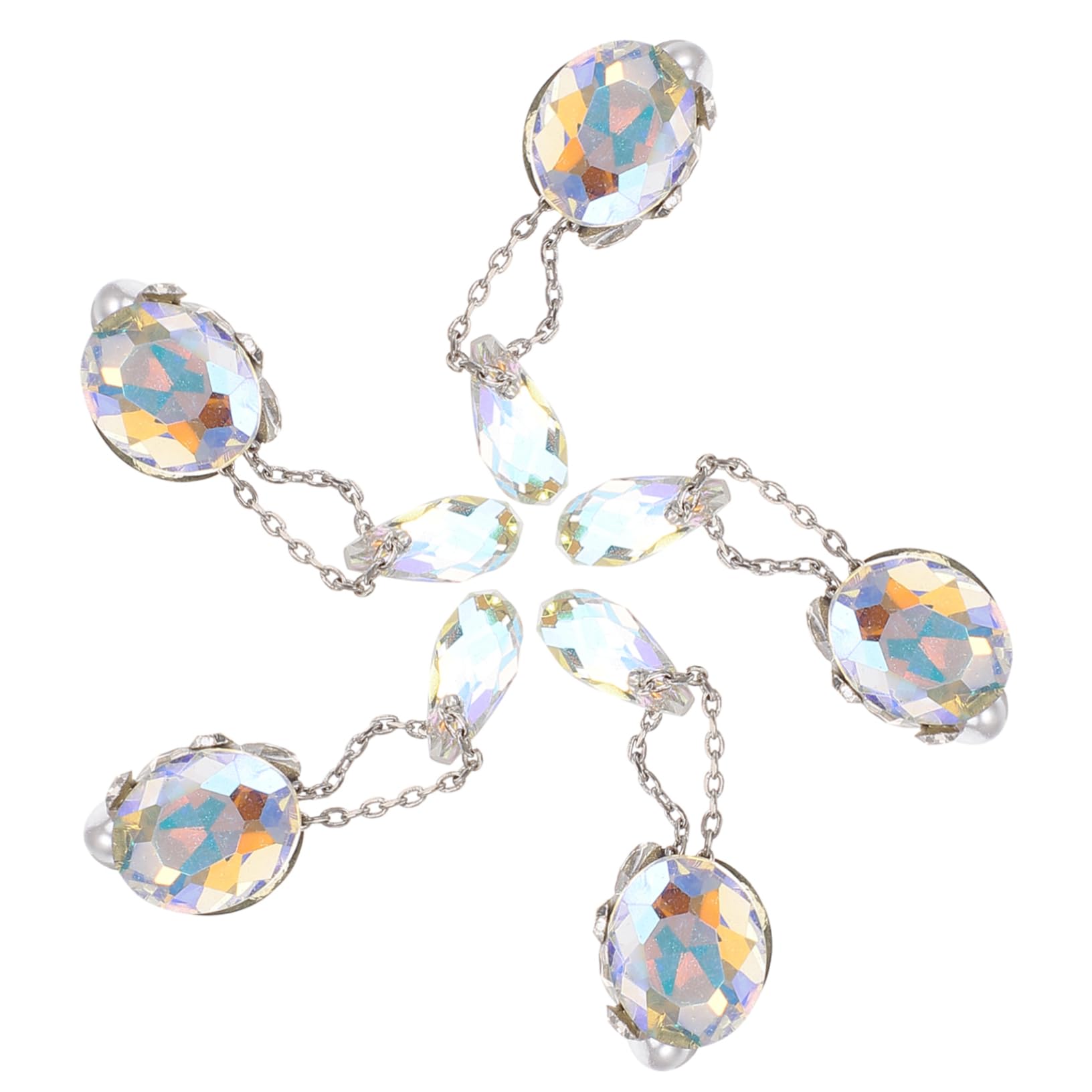 VALICLUD 4 Set Decorazione Con Ciondolo Gioielli Per Realizzare Gemme Da Salone Accessori Per Manicure E Unghie Ciondoli Cristalli Artistici Smalto Per Unghie Ciondoli 5 pezzi*4