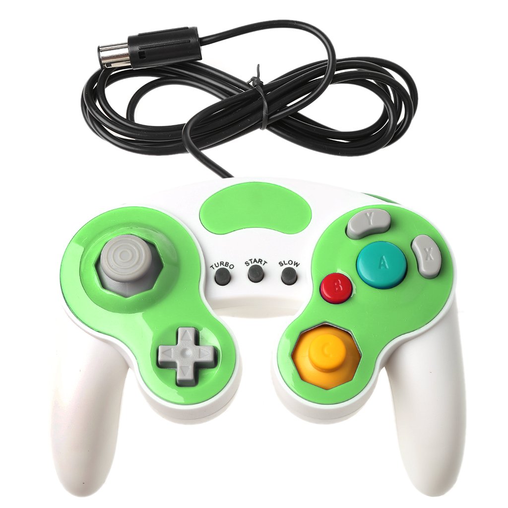 goodluxx Joystick palmare cablato Controller per Gamepad per Game Cube Wii NGC Console Controller per Gamepad palmare per Game Cube Viola [Video Game] [Video Game]