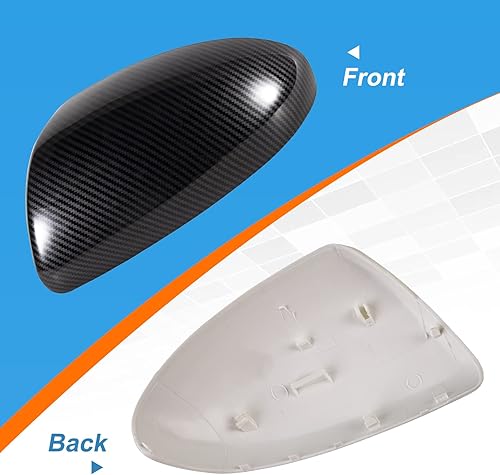 Miniatura 5 de CZShiYue Cubierta de fibra de carbono para espejo retrovisor para puerta, cubierta protectora para Mazda 23 2010-2013 (sin versión de lámparas de