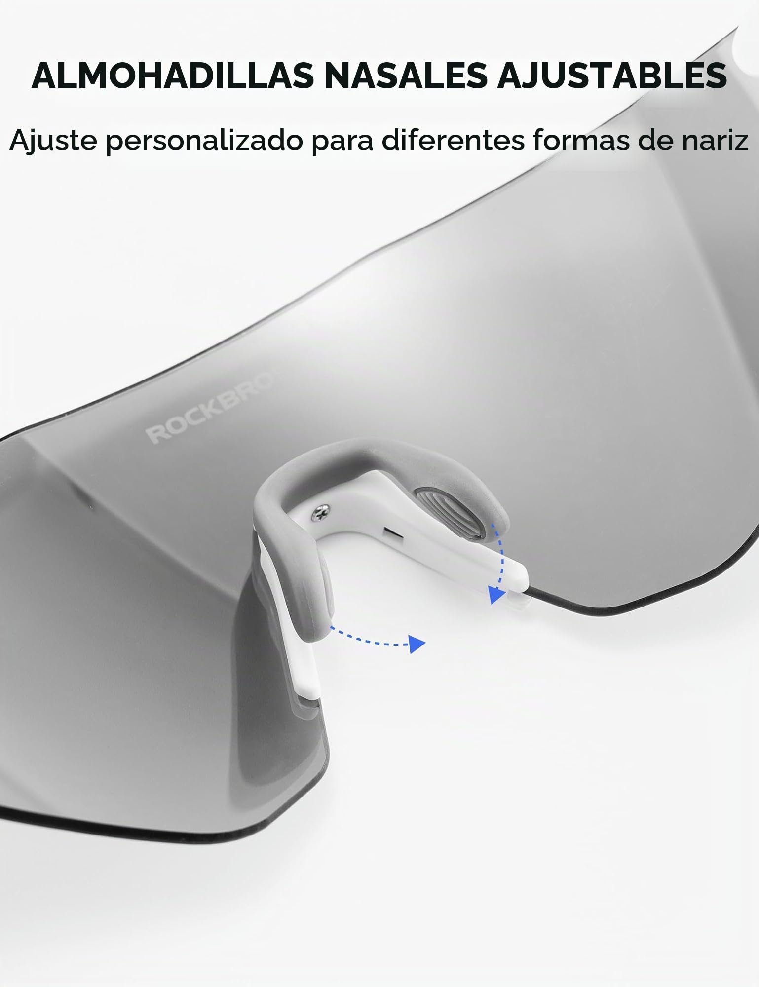 ROCKBROS Gafas de Ciclismo Fotocromáticas Ultraligeras de 24 g para Hombre Mujer, Gafas Deportivas TR90 con Protección UV400 para Correr Pesca