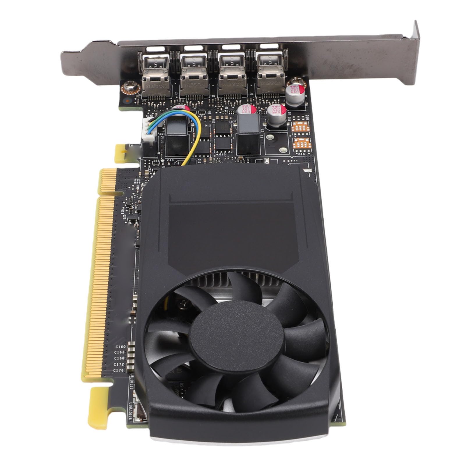 Fabater Scheda Grafica Quadro P1000, 4 GB GDDR5 PCI Express 3.0 X16, 128 Bit, 4 X DisplayPort, Scheda Grafica a Basso Profilo 4K 60 Hz, Video PC per Computer Desktop