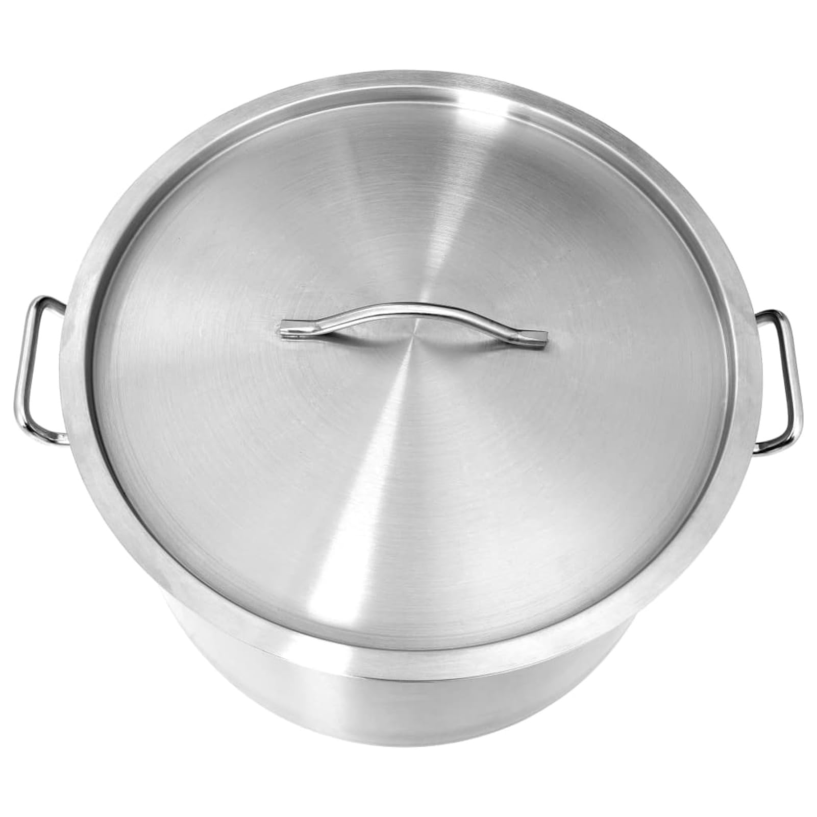 BaraSh Olla de Acero Inoxidable 58 L 50x30 cm Ollas Cocina Grandes Cacerola Baja Hoyas para Cocinar