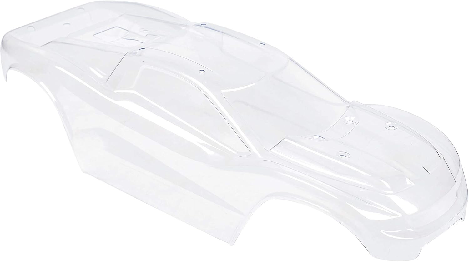 SummitLink Custom Body Unpainted with Stickers Clear Body Compatible for Rustler 4X4 1/10 Scale RC Car or Truck (Truck not Included) R4-BG-01