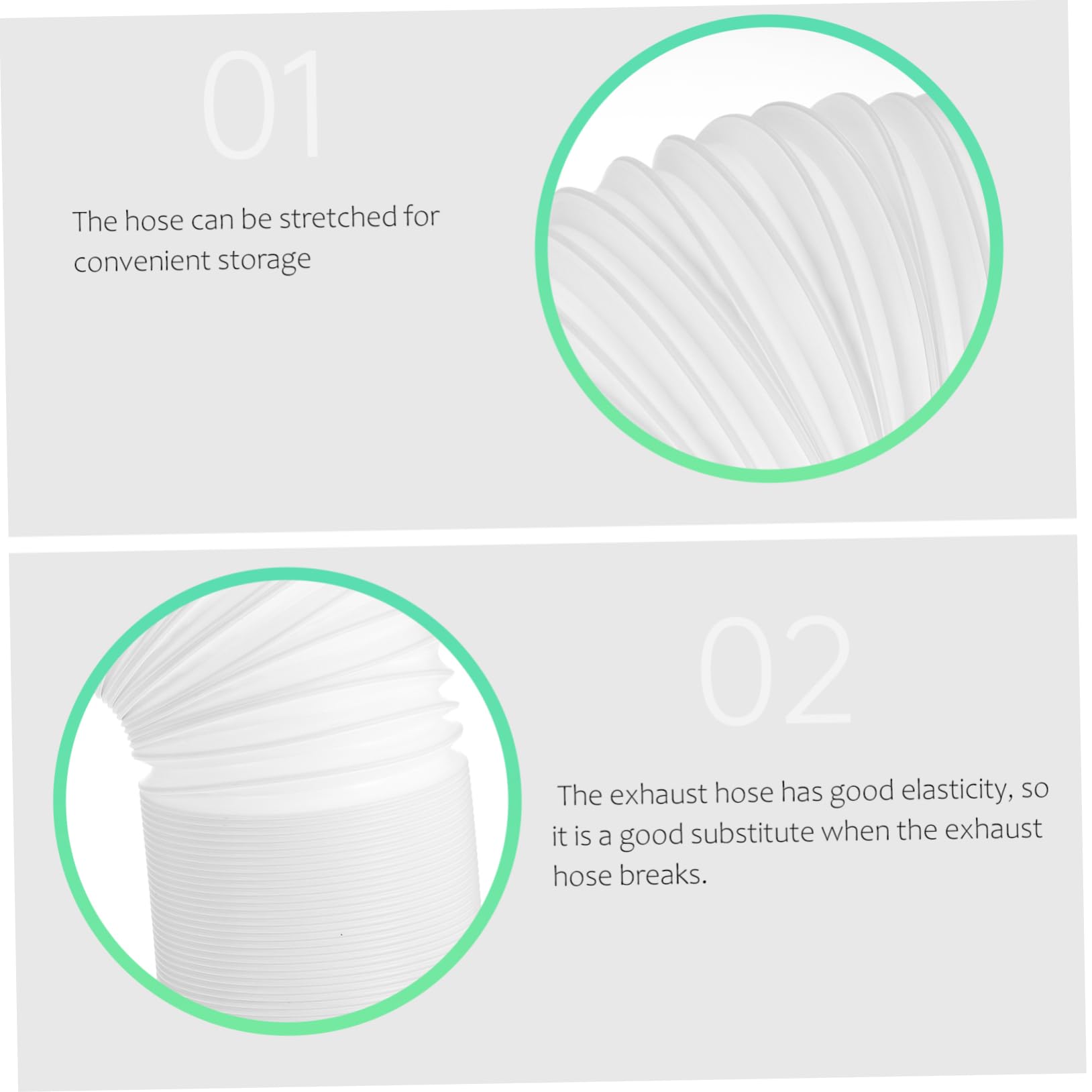 Tubo Flessibile Scarico per Condizionatori Guaina per Estensibile Compatibile con Modelli per Uso e Ufficio