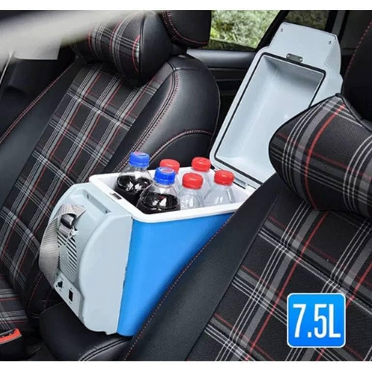 Image of mInI ReFrIgErAtOr cOmPaCt aNd pOrTaBlE WiTh 7.5 lItEr cApAcItY FoOd gRaDe lOw nOiSe aNd tHiCkEnEd iNnEr lInEr sUiTaBlE FoR CaR UsE