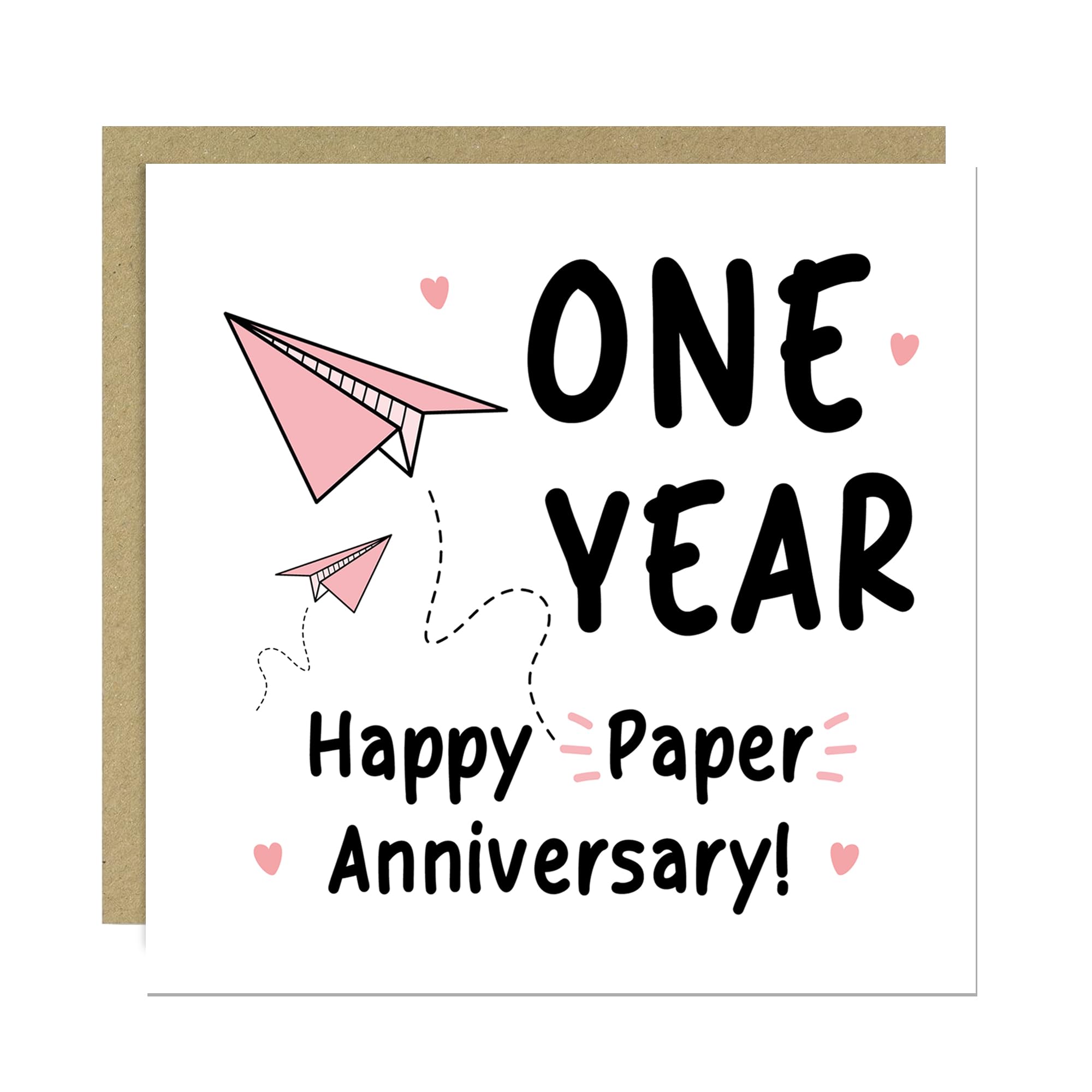 RED OCEAN Funny Paper Anniversary Card For Husband Wife 1st Anniversary Card First Anniversary For Him 1st Anniversary For Her With Envelope