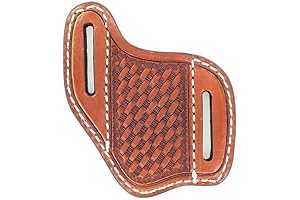 Western Pocket Knife Sheath with Diagonal Belt Loop