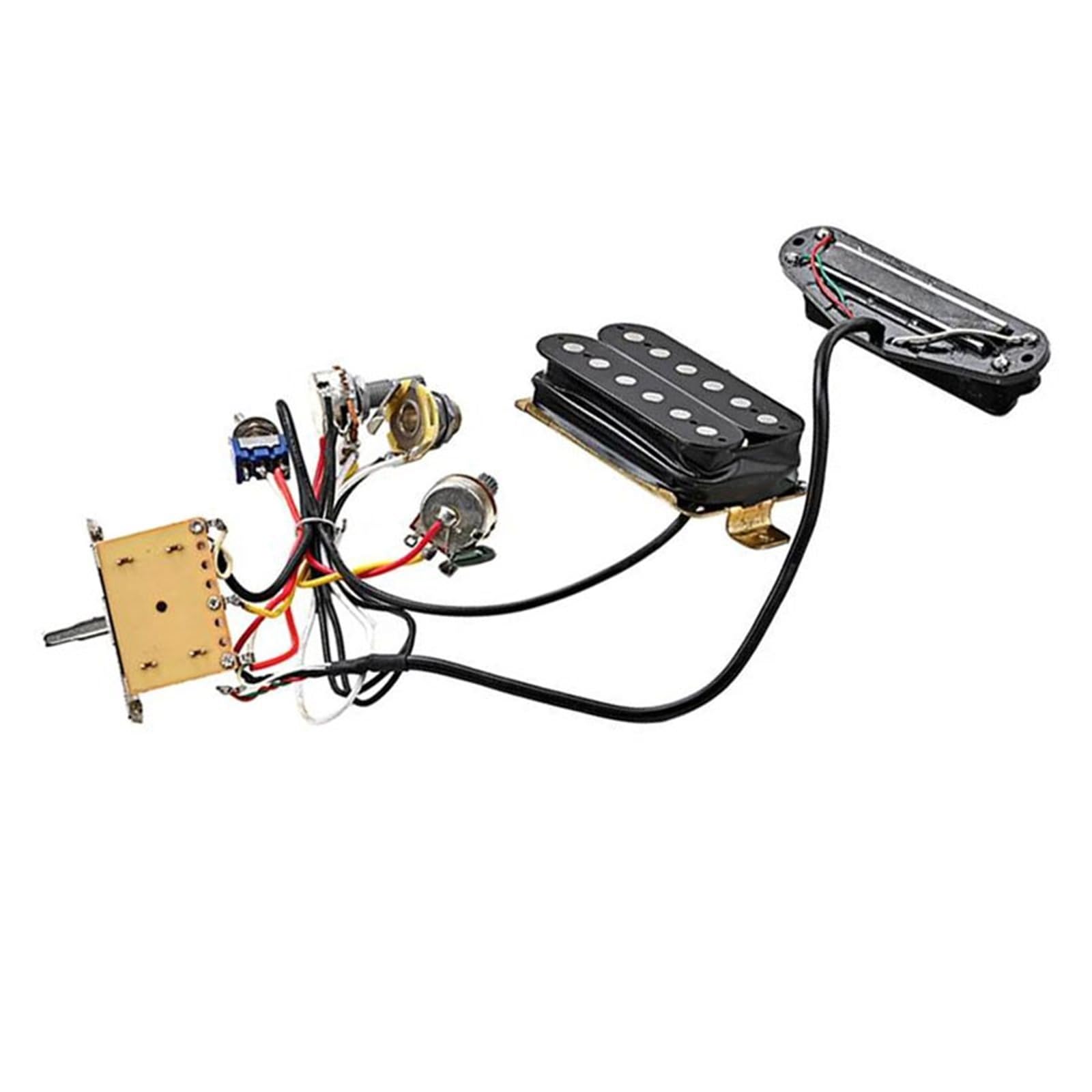 Faisceau De Guitare Pré Câblé Faisceau De Câbles Pour Guitare Pré Câblé Avec Deux Micros Hot Rail Facile À Installer
