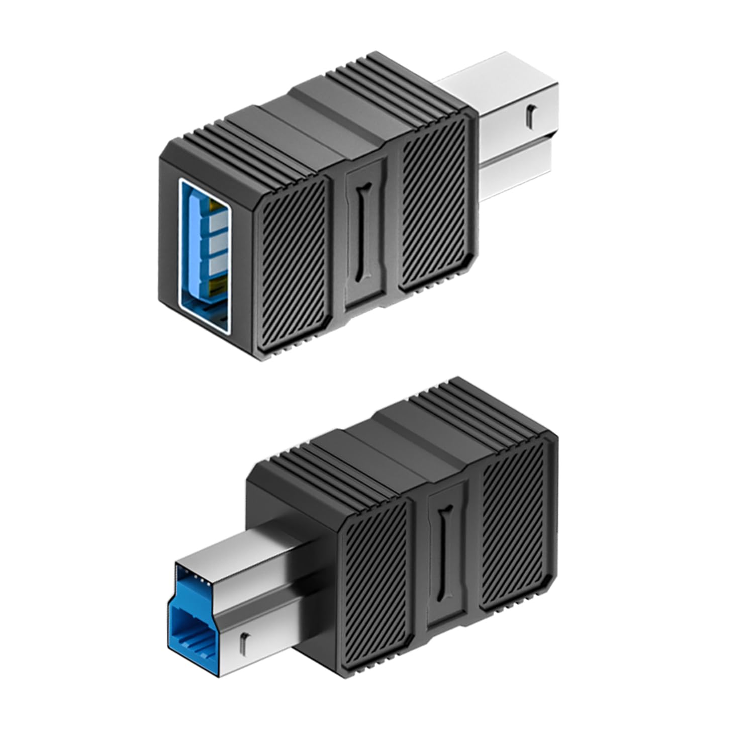 QIANRENON 5Gbps USB3.0 B to USB 3.0 Data Connector USB3.0 Type B Male to Type A Female Printer Adapter USB-B 3.0 to USB-A 3.0 Converter, for Hard