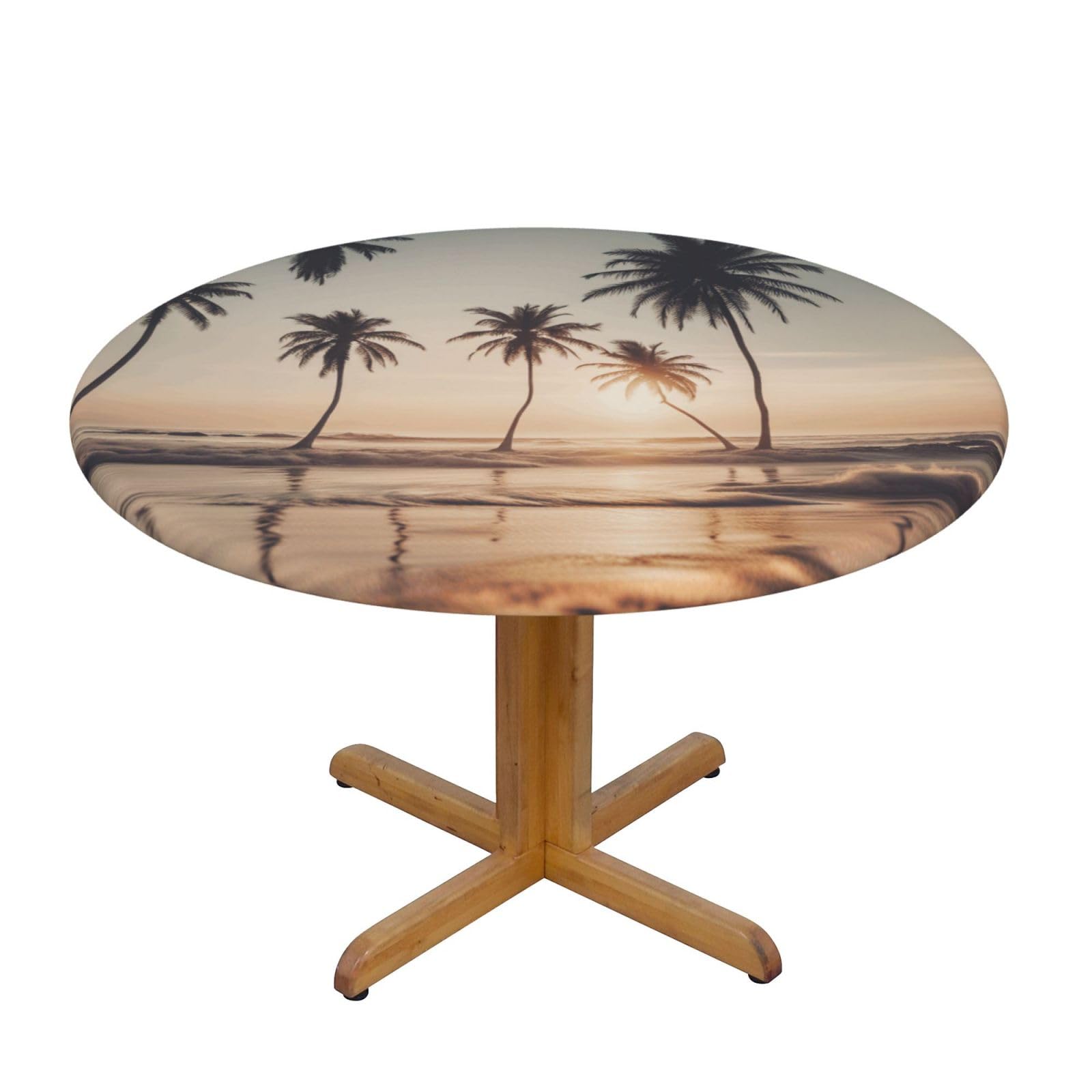 Cartoon Pigeon Print Wipe Clean Oval Tablecloth Stain-Resistant Dining Table Accessories Table Protector For Home