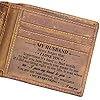 DOPTIKA Husband Engraved Bifold Wallet – You Are My Everything – RFID Blocking Leather Wallet Best Father’s Day Birthday…