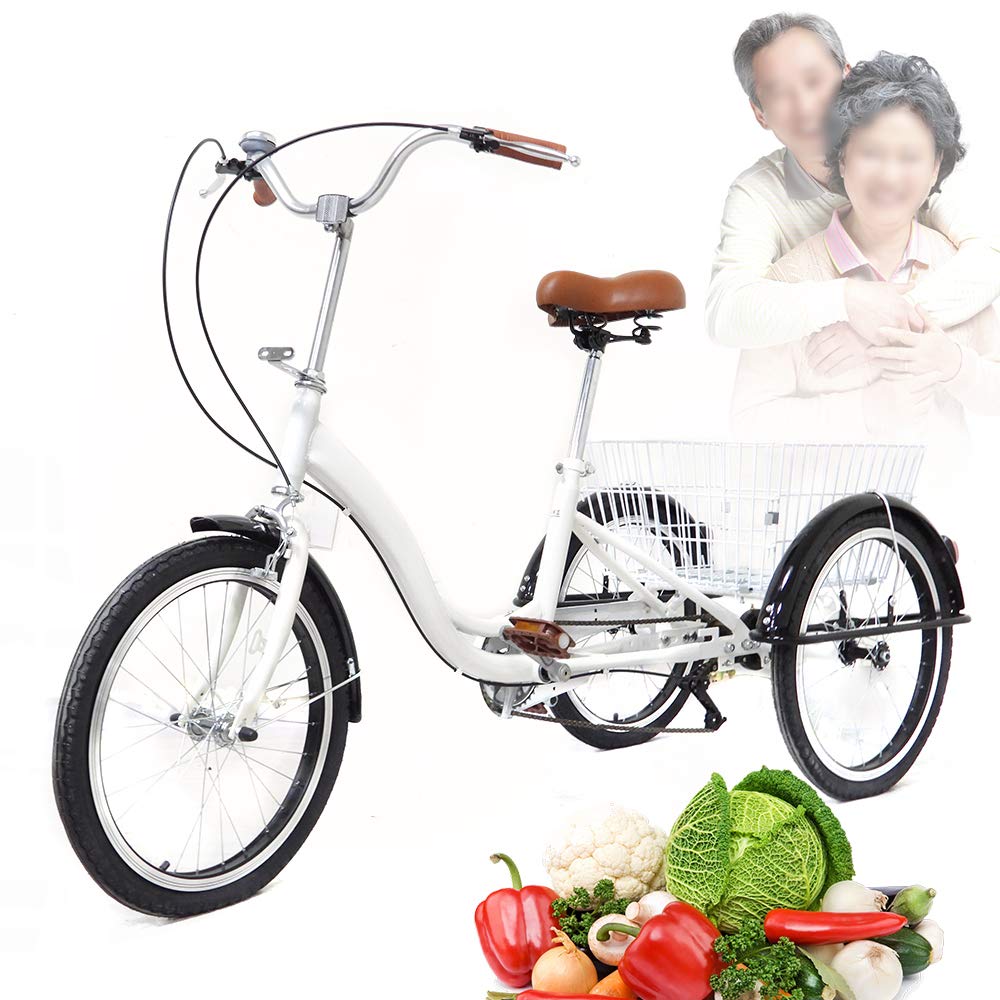 Buy Adult Tricycles 20" Single 3Wheel Adult Tricycle Trike Cruiser