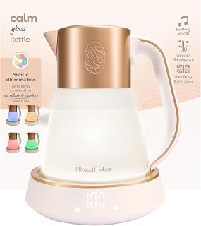 Russell Hobbs Wasserkocher Glas, 1,7 l, Calm, Temperatureinstellung
