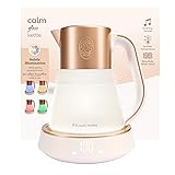 Russell Hobbs Wasserkocher Glas [1,7L, Temperatureinstellung 40-100°] Calm (LED-Beleuchtung, beruhigende Klänge, Leise-Koch-Technologie,Warmhaltefunktion,Digitaldisplay,Touch-Bedienung,2400W...