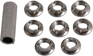 8pcs Switch Nut w/Wrench Replacement for FUTABA JR/Frsky Transmitter N10268 (Titanium)