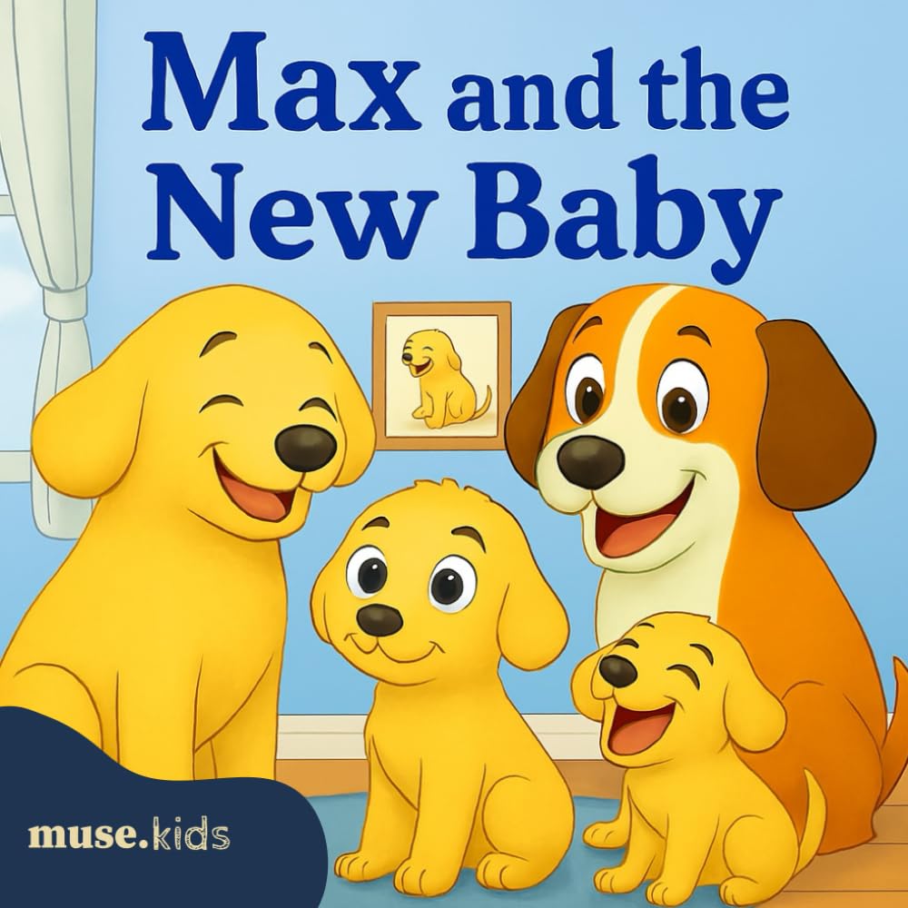 Max and the New Baby: A Sweet Story About Becoming a Big Brother and Learning to Share Love: A gentle and comforting story to help children welcome a ... — told through the eyes of a lovable puppy