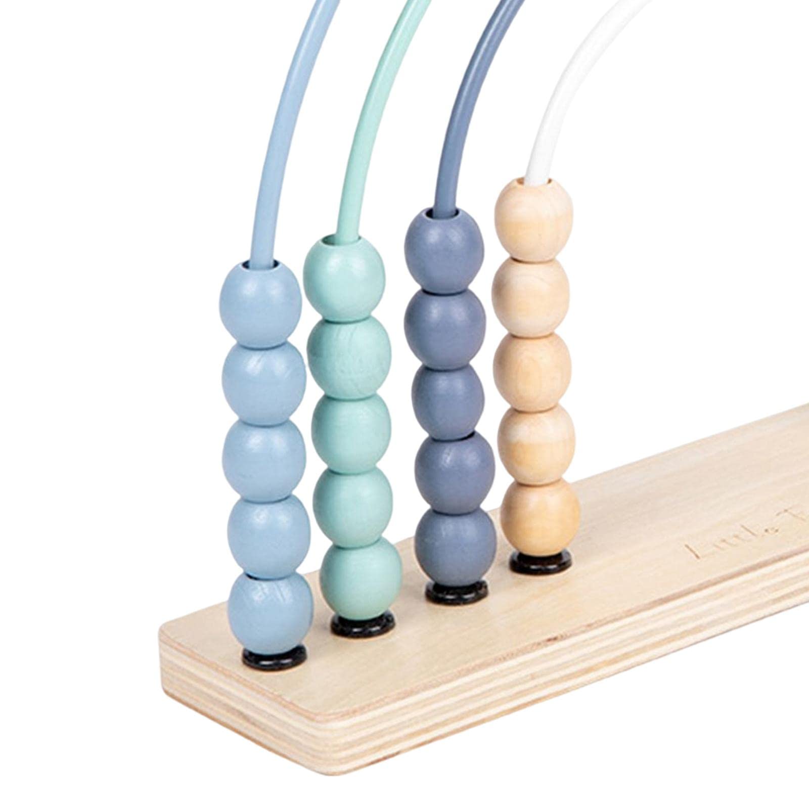 Legno Abaco Giocattolo in Legno 2 in 1 Abilità Matematiche Precoci E Conteggio Abaco con Perline di Legno per Contare, Blu
