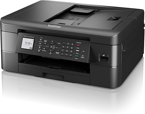 Vista 10 de Brother MFC-J1010DW Impresora inalámbrica todo en uno de inyección de tinta a color, impresión dúplex, impresión móvil y en la nube, diseño