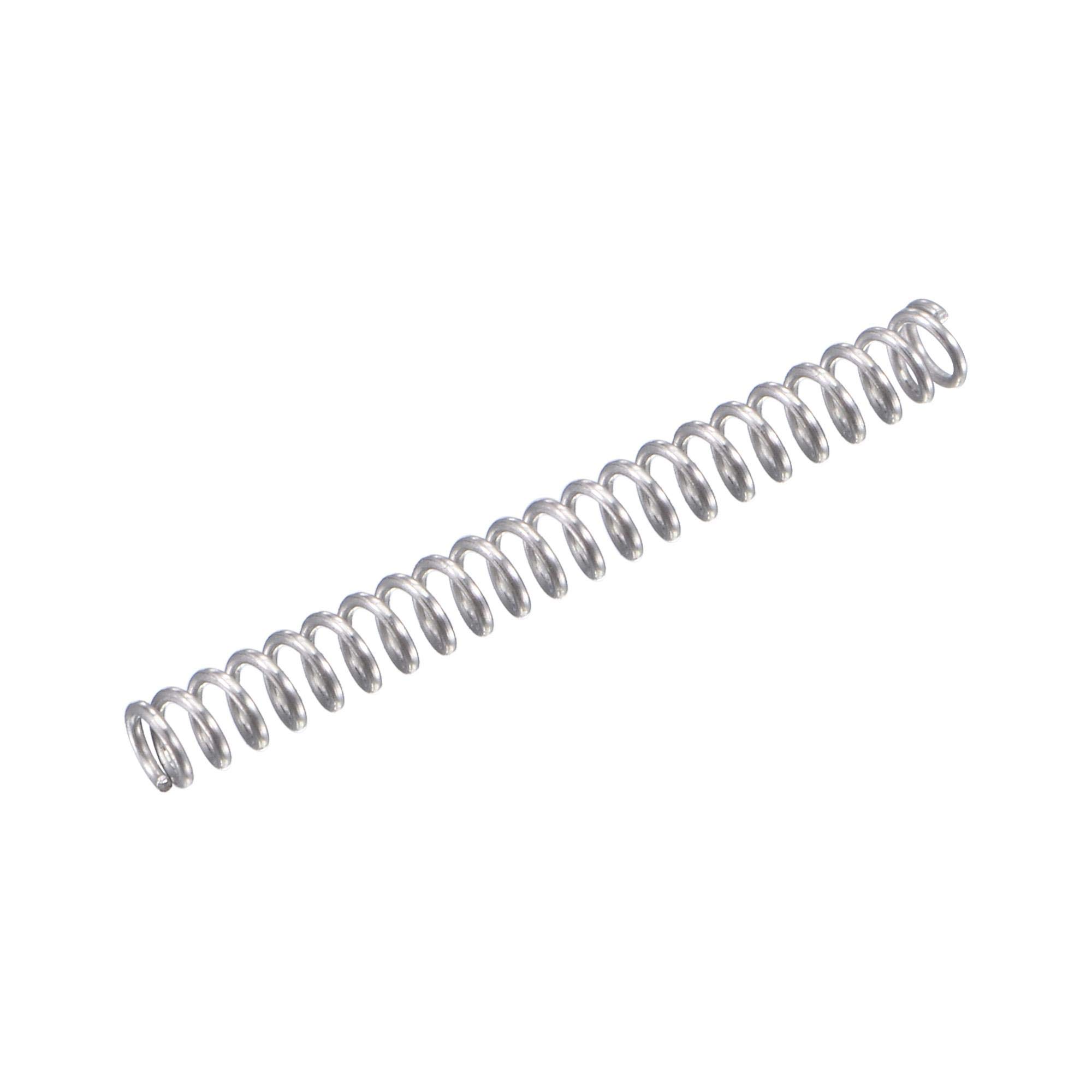 uxcell Compression Spring,304 Stainless Steel,2mm OD,0.3mm Wire Size,12mm Compressed Length,20mm Free Length,3.9N Load Capacity for Home Projects, Silver Tone, 10pcs — Amazon image 6