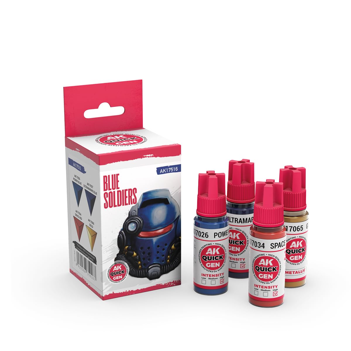 Blue Soldiers Set - AK Quick Gen Colour - AK Interactive 18ml Acrylic Paint