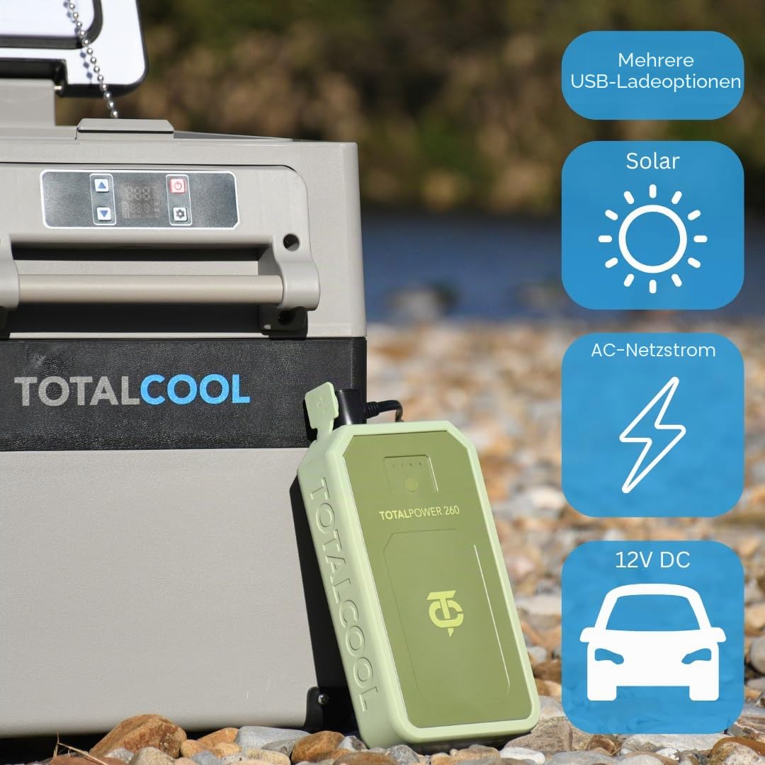 Totalpower 260 Portable Power Pack Off Grid Power Supply Lightweight Battery Power Pack Camping Fishing Backup Power Bank