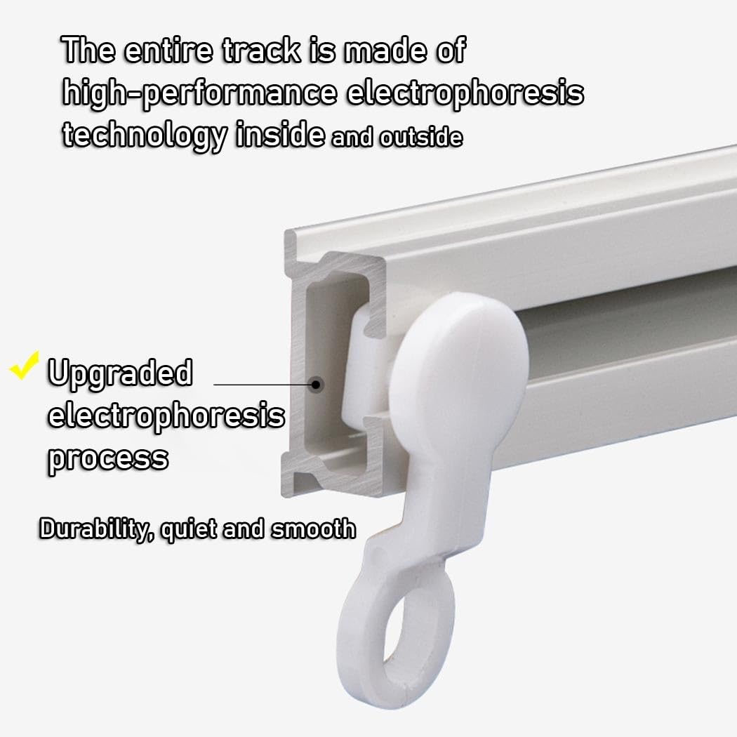 Système de tringle à rideaux auto-adhésive - Installation sans perçage au plafond ou aux murs - Kit de séparation de pièce polyvalent pour douche, dressing, bureau - Installation facile - 19