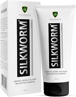 AP.PLE THE.RAPEUT.ICS Silkworm Shampoo 100ml|Dermatologist Recommended Keratin Rich Multi Peptide Anti Hair Fall Shampoo