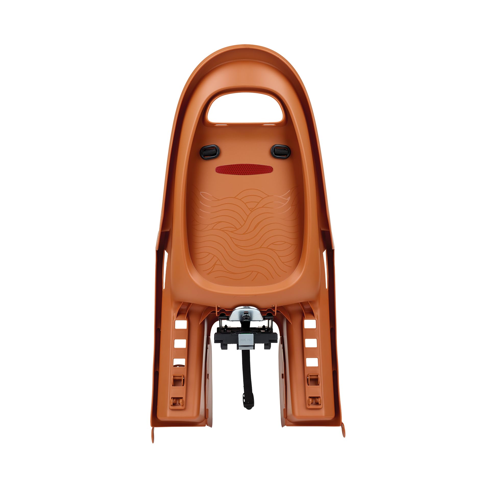 Siège Enfant vélo arrière Polisport Groovy MIK-HD pour Porte-Bagages MIK-HD, Installation Rapide et sûre, Design modernisé, Confort Optimal, Jusqu’à 22 kg et 110 cm, Couleur Marron Caramel